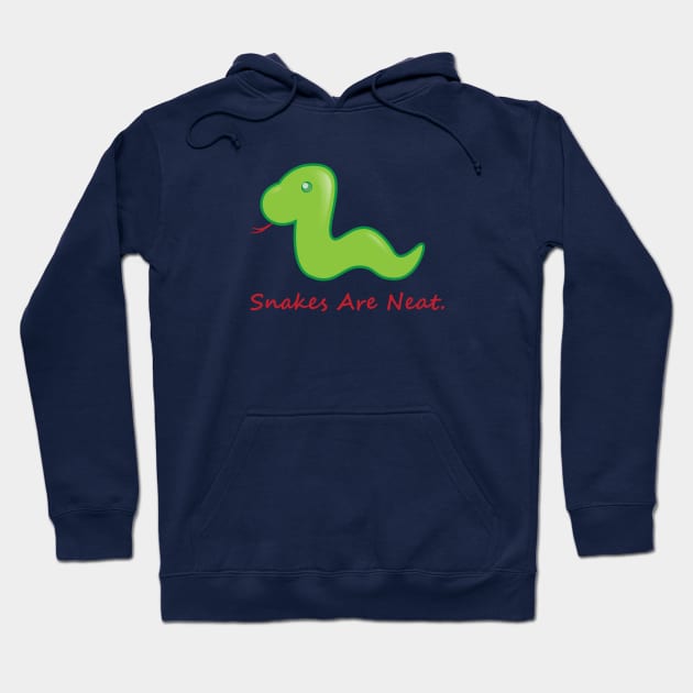 Snakes are Neat Hoodie by sparkmark